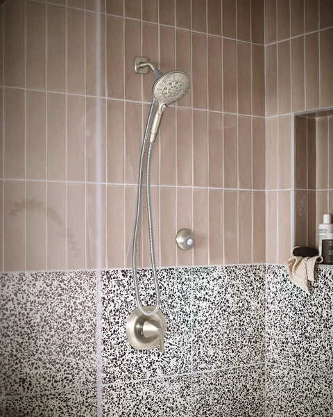 Spot Resistant Remote Dock For Magnetix Handheld Shower Head In Brushed Nickel Finish With No-Fuss Install And Two Mounting Options