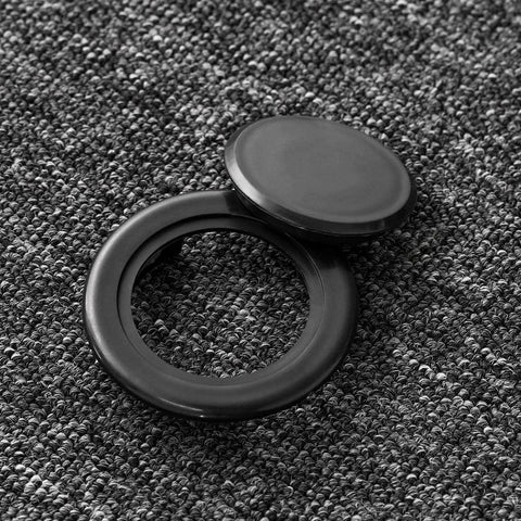 2 Inch Patio Table Umbrella Hole Ring Cap Set For 1.65 Inch Poles Thick PVC Plug And Cap Weather Resistant Black