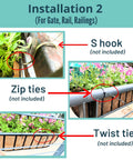 Installation guide for Slap These Black Metal Wall Planters On Any Deck Railing For A Quick Backyard Glow Up.