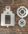 Target Stencil Set 3 Pack Unpainted For Range Practice With 12 By 20 Vital Target 10 Inch Circle And Six Point Five Inch Circle Templates