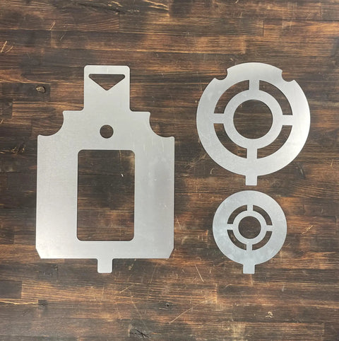Target Stencil Set 3 Pack Unpainted For Range Practice With 12 By 20 Vital Target 10 Inch Circle And Six Point Five Inch Circle Templates