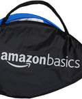 Two Pack Portable Two Point Five Foot Blue Soccer Goals For Kids With Quick Pop Up Setup Ground Stakes And Carrying Bag