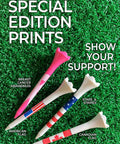 Breast Cancer Awareness Golf Tees Two And Three Quarters Inch Beefed Up Plastic Durability 30 Count Low Resistance Tips For Less Ball Friction