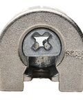 Pro Grade Zinc Cam Lock Connectors For 19mm Panels, Nickel plated connector with a cross pattern for easy installation.