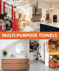 Bulk Terry Cloth Cleaning Rags 300 Pack, 14x17 Inch 100% Cotton Towels for Kitchen, Auto Shop, and Bar Use in various settings