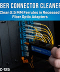 Fiber Prep Kit With VFL Plus For Tech Pros Includes Drop And 3 Hole Stripper Visual Fault Locator Fiber Connector Cleaners
