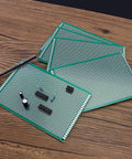 Five Pack 150x200mm Double Sided PCB Boards With Through Holes Tin Plated 1.6mm Thick 2.54mm Grid For DIY Soldering Projects