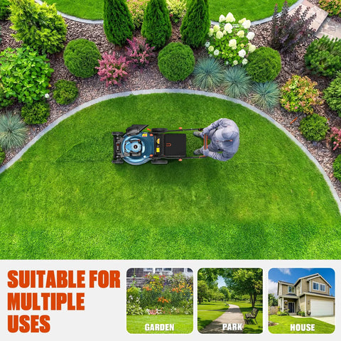 22 Inch 201cc Gas Lawn Mower With 3 In 1 Mulch Side Discharge Rear Bag Rear Wheel Self Propelled Drive Up To 2.9 MPH 4.7 HP OHV Engine That Cuts Like A Boss, top view