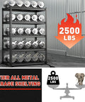 72 Inch High Garage Shelving Unit With 2500 Lbs Total Capacity For Home Garages And Light Commercial Use, Beefy Steel Storage Racks To Stash Tools, Parts, Boxes, Inventory And More, five-tier metal shelving