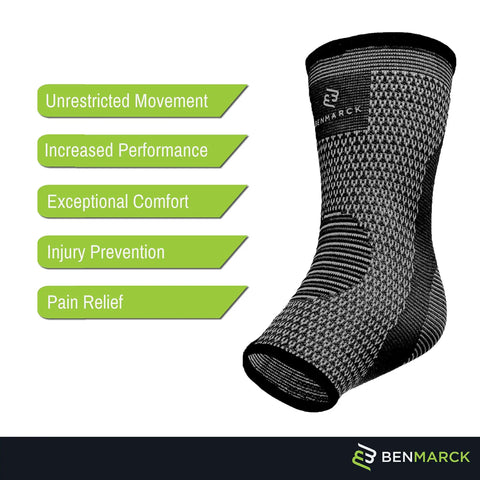 Achilles Tendon Support Ankle Sleeve For Running And Daily Comfort, Plantar Fasciitis Relief, Tendonitis And Flat Feet in gray black