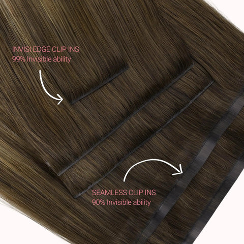 Legit Flawless Clip In Hair Extensions Set Featuring Seamless Invisi Edge Fusion And Premium Real Human Hair Strands For A Snag Free Top Tier Everyday Beauty Flex