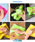 Ultra Soft Microfiber Cloths Reusable And Washable Do It All All Purpose Indoor Outdoor Cleaning Dusting Polishing 12 Pack
