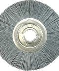 12 Inch Crimped Filament Nylox Wheel With Silicon Carbide Fill, 2 Inch Arbor Hole, Composite Metal Hub, Made In USA, Pack Of 2