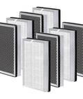 Replacement Filter For MA Series 25 Air Purifier 3 In 1 H13 True HEPA Activated Carbon Pre Filter Pack Of 8 shown.