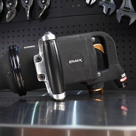 High Torque 1 Inch Drive Pneumatic Impact Wrench Pumps 1400 Ft Lbs With Blazing 3500 RPM Built With Aluminum Body And Ball Bearings For Heavy Duty Use By Mechanics Needing Fast Bolts Removal With Zero Hassle Delivering Killer Performance At Work