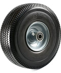 Heavy Duty Solid Rubber Flat Free Tubeless Hand Truck Tire Wheel For Carts And Dollies, A Real Workhorse, 10 X 3.5 Inches, 4.10/3.50-4 Tire