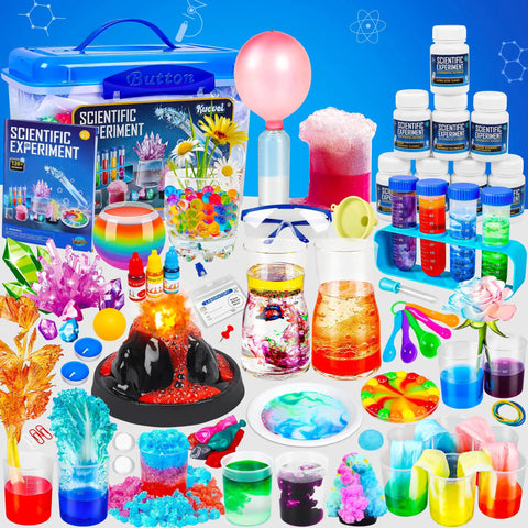 Science Kit For Kids With 120 Hands On Experiments And Scientist Costume Role Play STEM Educational Toy Set For Boys And Girls