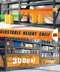 Heavy Duty 68.3 Inch Wide Garage Shelving Rack For Shop Storage, 72 Inch High, 23.4 Inch Deep Shelves To Fit Large Totes And Pallets, Space Saving Industrial Steel Shelves For Tools, Boxes, And Bins, adjustable 4-tier steel rack