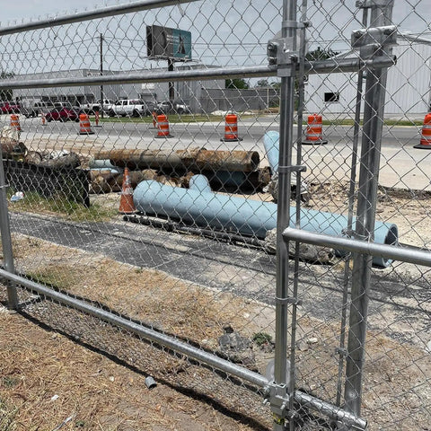 Mini Cantilever Gate Rollers Kit Fits Two And Three Eighths Inch Post And One And Five Eighths Inch Rail Sliding Gate Hardware Set Of Four Gen Two For Chain Link Fences Smooth Operation And Galvanized Steel Durability with chain link fence