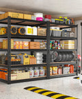 Must-Have Heavy Duty Garage Shelving Unit With Five Adjustable Tiers 2400 Pounds Capacity Metal Storage Racks for tools and supplies