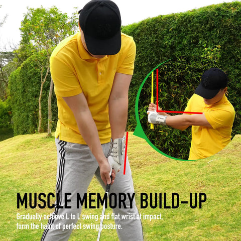 Lead Wrist Golf Swing Trainer Brace For Beginner Players, Fix Wrist Angle To Build Muscle Memory, Improve Posture