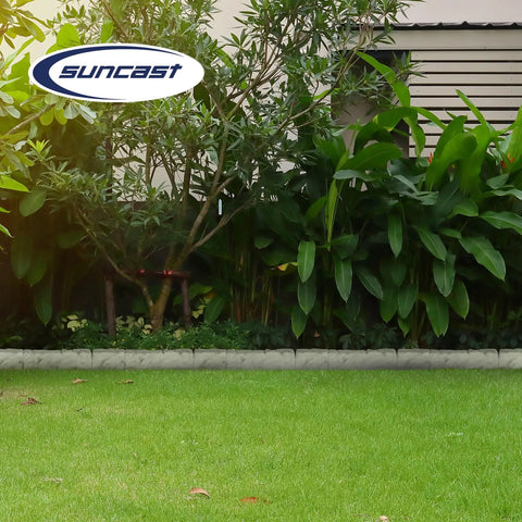 Interlocking Garden Border Edging Stone Look Poly Construction Water Resistant Easy Install No Dig for lawn flower beds