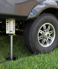 Ground Control 3.0 Automatic 5th Wheel RV Leveling System Front Hall Effect Jack Replacement For Right Or Left Leg, 5,000-Lb Load Capacity installed.