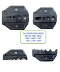 Interchangeable jaws for Heavy Duty Ratchet Crimping Tool For RF Coax And Fiber Optic Cables With Interchangeable Jaws Built Tough