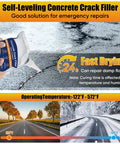 Self Leveling Concrete Crack Filler For Driveways And Patios Quick Dry Cement Sealant shown repairing a crack in asphalt