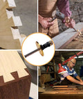 Image of Precision Dovetail Jig And Wheel Marking Gauge Set Featuring Smooth Micro Adjustments in use for woodworking tasks.