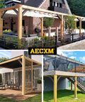 Beefy Heavy Duty Arc 45 Degree Angle Support Brackets Set for Wood Frames installed in gazebo and deck structures