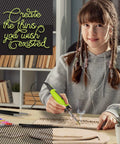 Girl using Beginner Wood Burning Kit For Kids And Teens, Totally Beginner Friendly, Easter Gift And Birthday Gift Idea For Boys