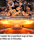 Close-up of Boil Dry Protection feature on Gooseneck Electric Kettle 0.8L Fast Boil For Pour Over Coffee And Tea With One Touch Operation