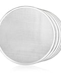 Restaurant-Grade Seamless Aluminum Pizza Baking Screens, 16 Inch, Pack Of 6, Commercial Kitchen Ready, Airflow Design For Crisp Crusts