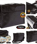Fireproof Document Bag With Shoulder Strap, Waterproof Money And Passport Organizer, Large Fireproof Pouch For Cash And Important Papers, Dual Layer Fiberglass Protection, Heavy Duty Zipper, Durable Storage Case