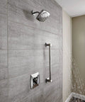 90 Degree 18 Inch Chrome Towel Bar For Bathroom And Kitchen No Fuss Easy Install Wall Mount Durable Corrosion Resistant Bar