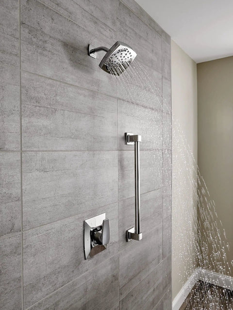 90 Degree 18 Inch Chrome Towel Bar For Bathroom And Kitchen No Fuss Easy Install Wall Mount Durable Corrosion Resistant Bar