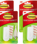 Medium Spring Clip Kit 4 Pack No Brainer Hidden Under Sink Organization Clips for hanging items on cabinet doors, 3M brand