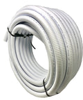 Coiled 1-1/2 Inch Flexible PVC Pool Pipe For Above Ground And Inground Plumbing, Spa Hose, Schedule 40 Tubing, 50 Feet, White