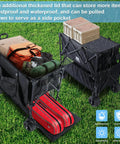 700lb Capacity Double Decker Collapsible Wagon With Detachable Waterproof Cover and extended storage on grass
