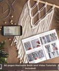 Dope Macrame Starter Kit For Adults Beginners With 112 Piece Supply Pack And 7 Projects, 165 Yards Of 3Mm Cotton Cord