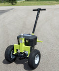 Tow Tuff Electric Trailer Dolly With 3500 Lb Capacity, heavy duty battery powered handcart with wheels on smooth surface.