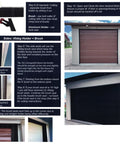Heavy Duty 2 Inch Brush Seal Kit For Roll Up Commercial Steel Doors installation guide with 45-degree brush on flat and corrugated doors.