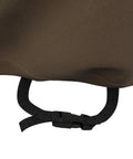 Close-up of Outdoor Patio Chair Covers For Two, Waterproof And UV Resistant, showcasing click-close straps for secure fit.