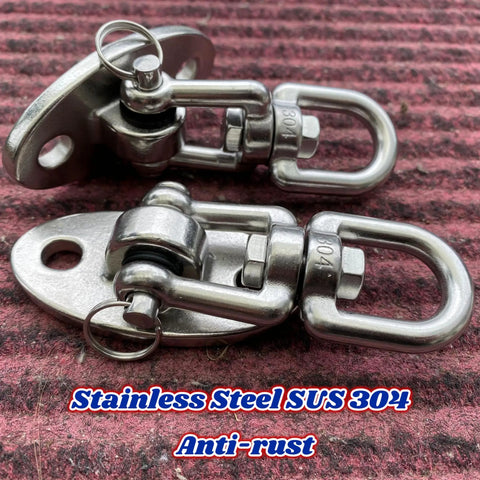 Heavy Duty Ceiling Swing Mount Set Stainless Steel Hangers With Free Swivel Hooks on red background