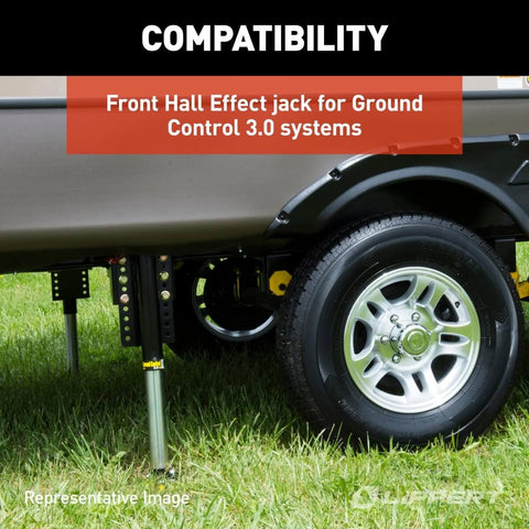 Ground Control 3.0 Automatic 5th Wheel RV Leveling System Front Hall Effect Jack Replacement for Right Or Left Leg installed