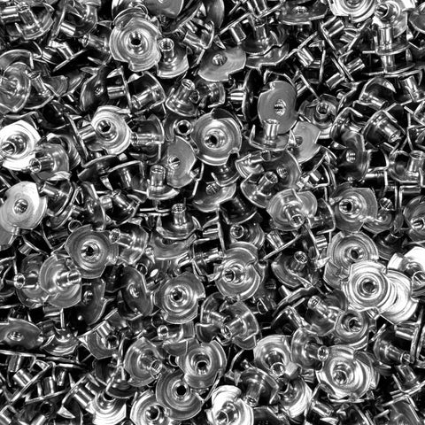 Stainless Steel Three Prong Tee Nuts Pack Of 25 For Externally Threaded Size Eight By Thirty Two Threads Per Inch One Quarter Inch Length Heavy Duty Hardware For Furniture Marine And Home Projects