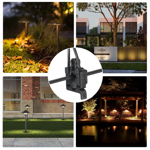 20 Pack Low Voltage Wire Connectors For Landscape Lighting, waterproof cable joiners in garden settings