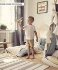 Child playing with toy airplane from Wooden Airplane Model Kit 4 Pack Water Plane Spirit Of St Louis Nieuport 17 Tri Plane 3D Puzzles