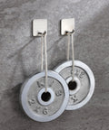 Two self adhesive towel hooks four pack stick on wall stainless steel 304 no drill bathroom kitchen hooks holding weight discs